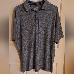 Under Armour Playoff Golf Polo Shirt Heatgear Performance Gray Men's XL